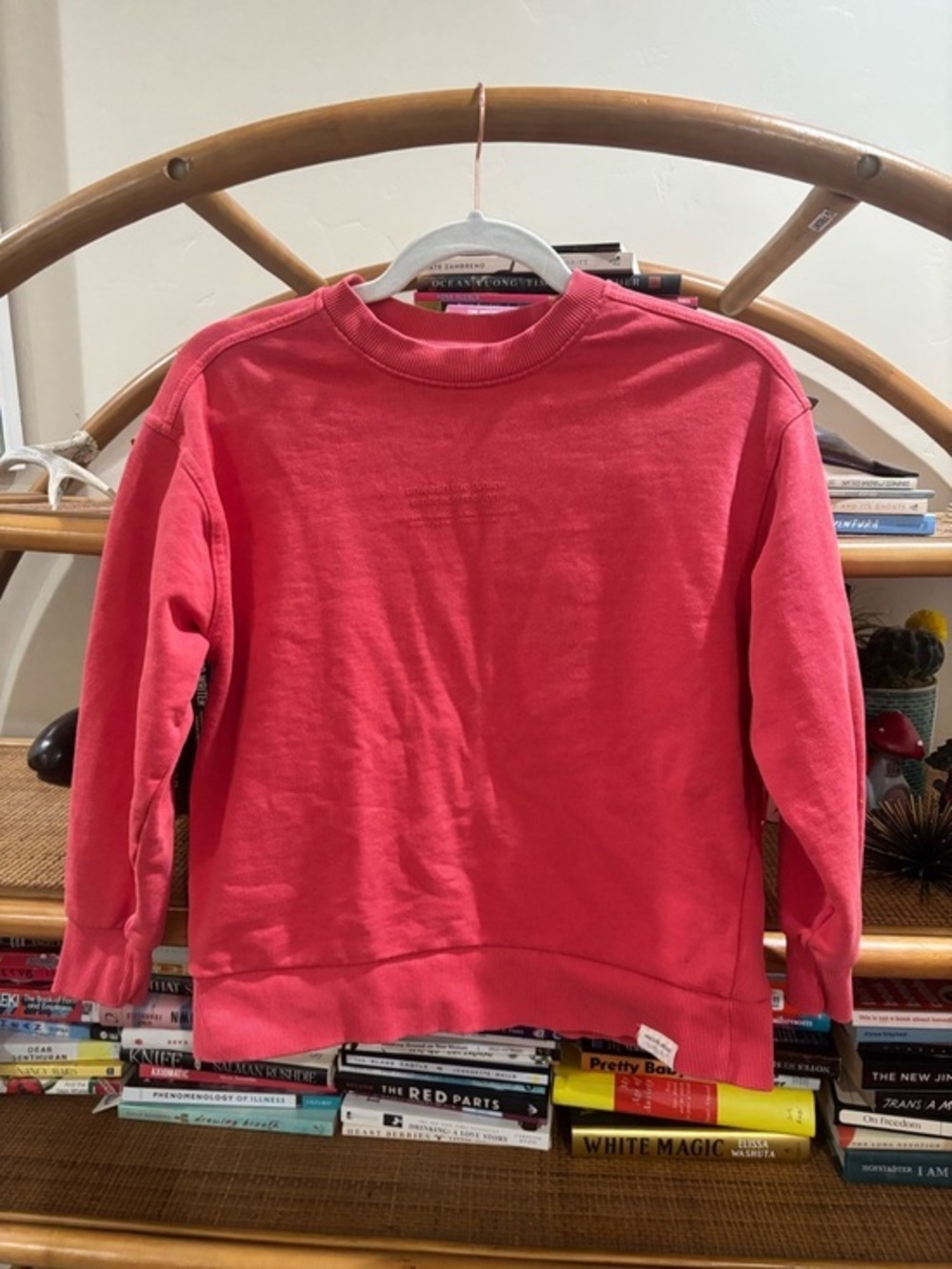 Zara Kids Coral Crewneck Sweatshirt